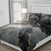 Gezu 3D Marble Bed Linen, Grey, 135 x 200 cm,