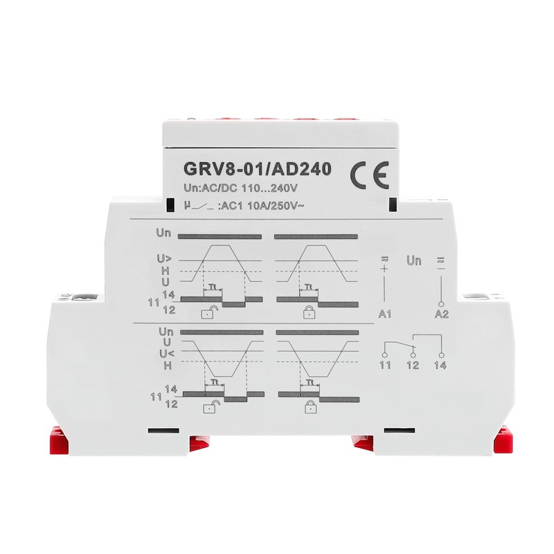 GEYA Single Phase Voltage Relay Adjustable Over or Under Voltage