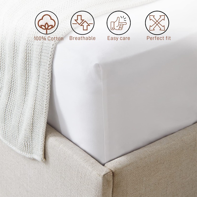 AR Ware Double Fitted Sheet 100% Egyptian Cotton 300 TC,