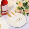 Roshtia 50 Pack Dinner Napkins Disposable Linen Feel Dinner Napkins
