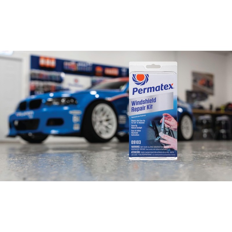 Permatex 09103 Automotive Windshield Repair Kit For Chipped And Cracked