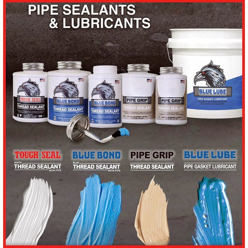 Supply Giant SWQUTCHF16 Pipe Grip PTFE Thread Sealant; 16 oz;