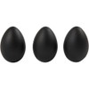 Egg, H: 6 cm, black, Plastic, 12pcs