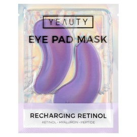 YEAUTY Recharging retinol eye pads, super soft eye pads with anti-ageing serum, reduces fine lines and wrinkles, smooths the skin of the eye area, intense moisture, pack of 25