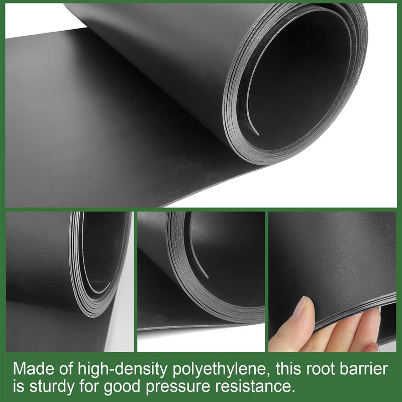 Joewuzun Tree Root Barrier 18in x 25ft x 60mil Root