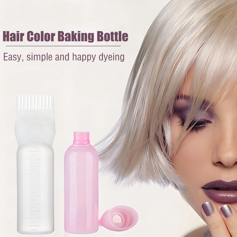 2 Pieces Hair Dye Brush Bottle, Root Comb Applicator Hair