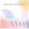 Kuiini Mov Short Press On Nails, 24PCS Fake Nails Cherry