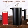 SZHETEFU 34 OZ Large French Press, Premium Stainless Steel Sturdy