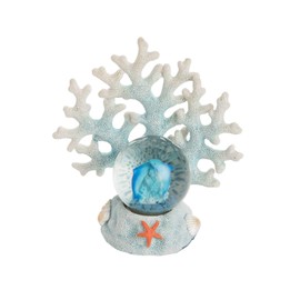 Beachcombers 45Mm Resin Blue Coral Dolphin Waterball Blue