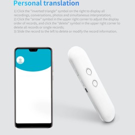 Voice Translation Device, 96 Languages Two-Way Instant Translation Device, Voice and Text, High Precision Voice Translation Device for