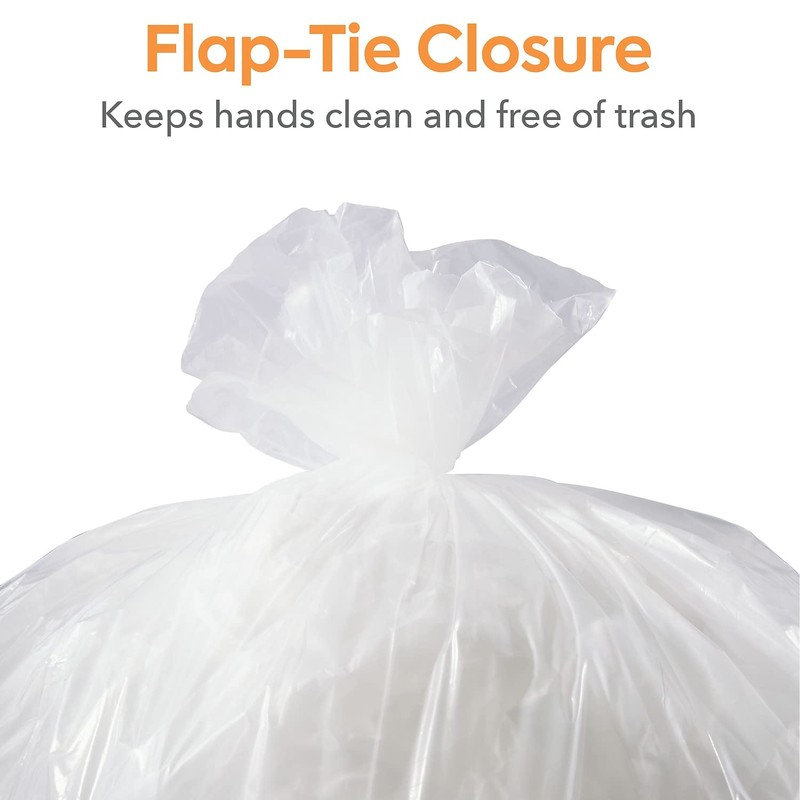 Staples Brighton Professional Linear Low-Density Trash Bags, Clear, 12-16 Gallon,