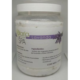STARLA Sales Lavanda Pedicure Esencias Y Flores Naturales 1,500 Gr.