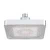 6 Inch Fixed Square Rain Shower Head Water Flow Powered