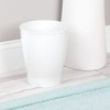 interDesign Zia Wastebasket, White