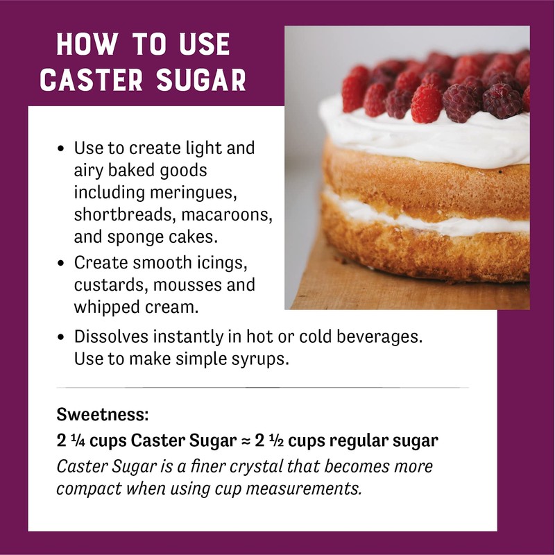 Judee’s Superfine Caster Sugar 11.25 oz - 100% Non-GMO -