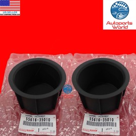 Toyota GENUINE TOYOTA 07-14 FJ CRUISER RIGHT & LEFT CONSOLE CUP HOLDER INSERT SET OF 2