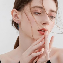 Tulip Earrings Sterling Silver Tulip Flower Dangle Earrings Floral Jewellery Gifts for Women