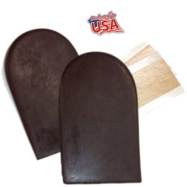 BML Biomechanical Heel Wedges, Pair (Small, Brown [Soft])