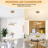 Mccokaige Modern LED Chandelier Contemporary Pendant Lighting Ring Light Fixture