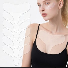 Pacify 6 Pack Chest Wrinkle Pads Silicone Chest Patches for Wrinkles Overnight Resuable Smoothing Patches for Anti Wrinkles from Side Sleeping