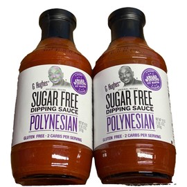 Polynesian Sauce - Sugar Free Dipping, Gluten-Free BBQ, Low Carb Sauce, Vegetarian Sauces, BBQ -18 Oz (2-Pack)
