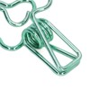 100 Pcs Binder Clips Hollow Cute Flower Shape Sturdy Metal