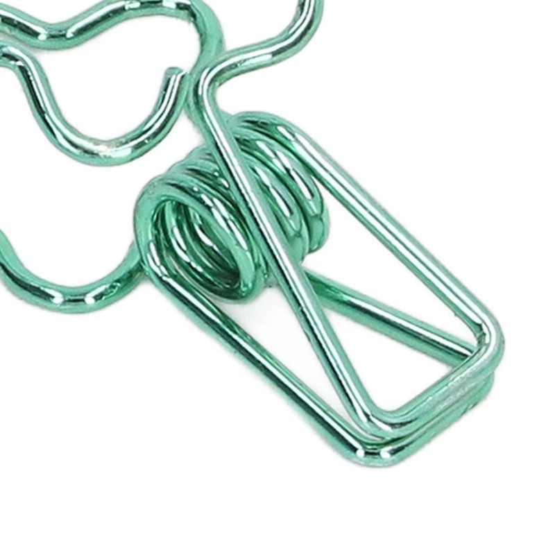 100 Pcs Binder Clips Hollow Cute Flower Shape Sturdy Metal