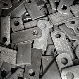 Bobco Metal Steel Welding Tab, Steel Flat Tab Brackets 1" x 1 1/2" x 1/8"  |  50 Pieces