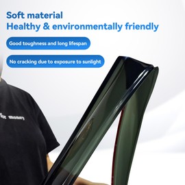 Window Rain Guards for 2013-2019 Ford Escape, Window Visor Guard Vent Shade Wind Deflector Rain Shield Protector Sun Visor for 13-19 Escape 2014 2015 2016 2017 2018, Outside-Mount, 4 Pieces