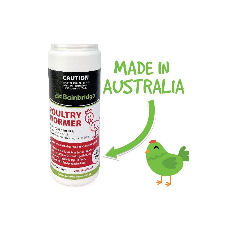 Bainbridge Poultry Wormer, 125 ml