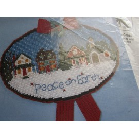 Peaceful Village Door Hanging Needlepoint Kit