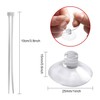 FEBSNOW Aquarium Suction Cups with Ties, Fish Tank Plant Holders