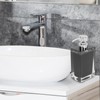 Hand Soap Dispenser Press Design Black Simple Fine Details Foaming