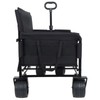 Donext Multi-Functional Seat Wagon,Heavy-Duty Collapsible Wagon with 360° All-Terrain Wheels,Self-Locking
