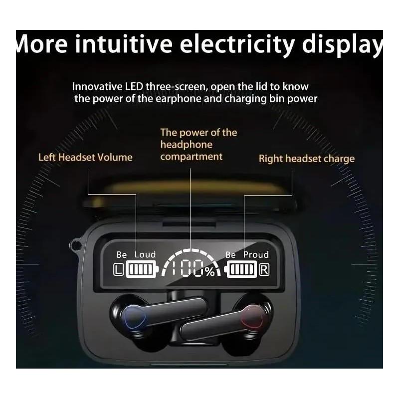 Audífonos In-ear Inalámbricos Kespu M19 Negro Bluetooth