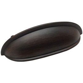 Cosmas 10 Pack 7712ORB Oil Rubbed Bronze Cabinet Hardware Bin Cup Drawer Handle Pull - 3" Inch (76mm) Hole Centers
