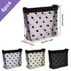 Mini Toiletry Bag with Zip, 4 Pieces Mesh Cosmetic Bag