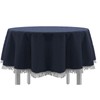 exklusiv-heimtextil garden table cloth with fringe, classic round, oval, square