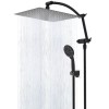 Hibbent All Metal 12" Rain Shower Head with Handheld Spray