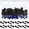 Blulu 60 Pcs 304 Hex Head Lag Screws Stainless Steel