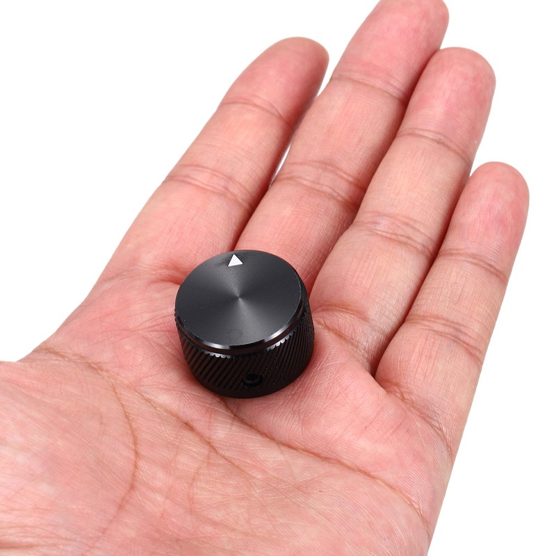 sourcing map 6 Pcs Aluminium Potentiometer Knobs, 1/4" (6mm) Universal