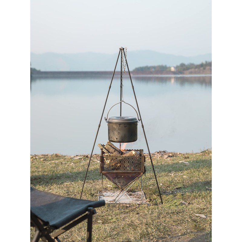 Camping Moon MC230 Aluminum Hanging Pot, Medium, Aluminum Pot, 1.2