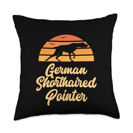 German Shorthaired Pointer (GSP) and the Sunset Throw Pillow