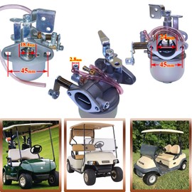 GLENPARTS Carburetor FOR E-Z-GO Marathon 2 Cycle Gas Engine Golf Cart 82-87 20071-G1 1982 1983 1984 1985 1986 1987