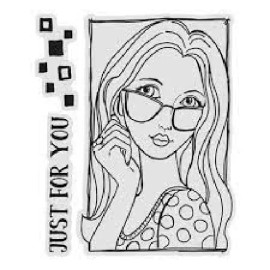 Couture Creations Acrylic Clear Stamp - JUST FOR YOU