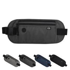 Security Pouch, Passport Case, Anti-Skimming, International Travel, Thin, Belly Wrap, For Women, Men, Under Clothes, Lightweight, Valuables, Money Belt, Secret Pouch, Anti-Theft, Concealable, Waist
