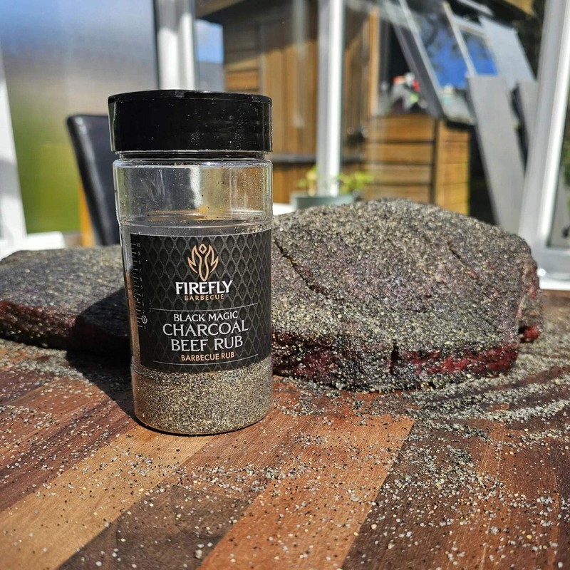 Firefly BBQ Black Magic Charcoal Beef Rub - Elevate Your