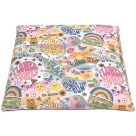 Organic Spelt Cushion 19 x 19 cm Organic Filling & Organic Fabric Flower-Power Small Grain Cushion Heat Cushion & Cold Compress