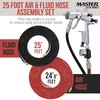 Master Elite Series 25 Foot Air and Fluid Hose Assembly