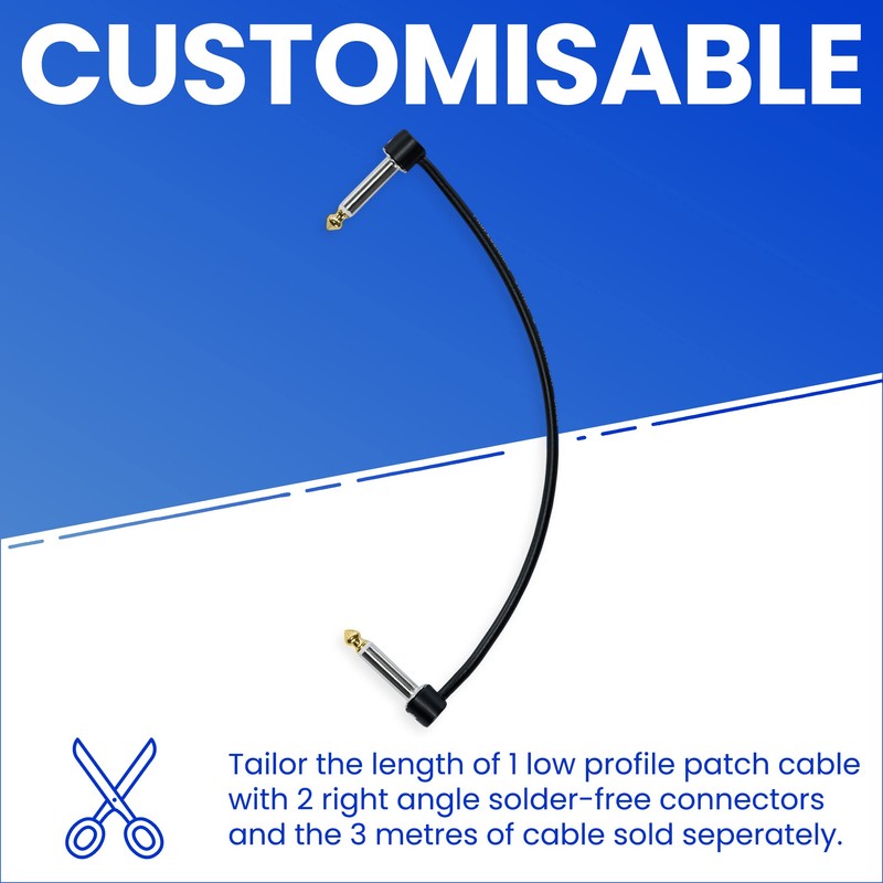 Crosby Solderless Pedalboard Cable Kit - 2 Pack of Gold